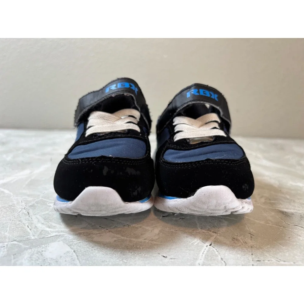 RBX Toddler‎ Kids Sneakers Black Blue White Lace Up Athletic Shoes Size 7